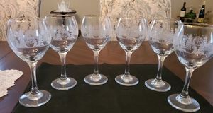 Arby Libbey holiday gold rim glasses